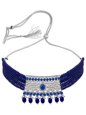 Blue pearl necklace sets 4