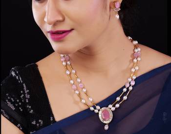 Natural Fresh Water Pearl Set From Hyderabad of Authenticity 2