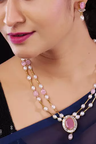 Natural Fresh Water Pearl Set From Hyderabad of Authenticity