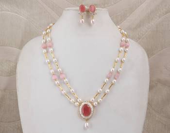 Natural Fresh Water Pearl Set From Hyderabad of Authenticity 4