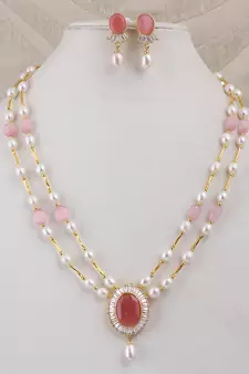 Natural Fresh Water Pearl Set From Hyderabad of Authenticity