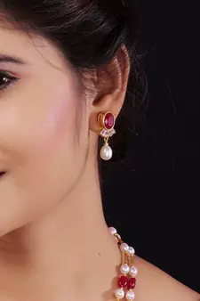 Natural Fresh Water Pearl Set From Hyderabad of Authenticity