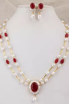 Natural Fresh Water Pearl Set From Hyderabad of Authenticity