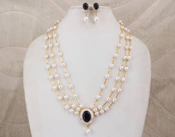 Natural Fresh Water Pearl Set From Hyderabad of Authenticity 3