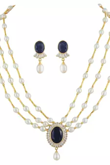 Natural Fresh Water Pearl Set From Hyderabad of Authenticity