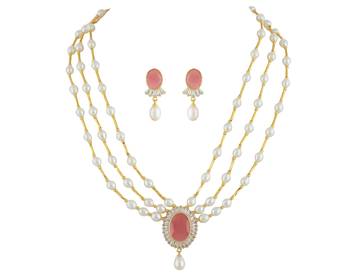 Natural Fresh Water Pearl Set From Hyderabad of Authenticity 4