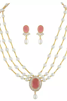 Natural Fresh Water Pearl Set From Hyderabad of Authenticity