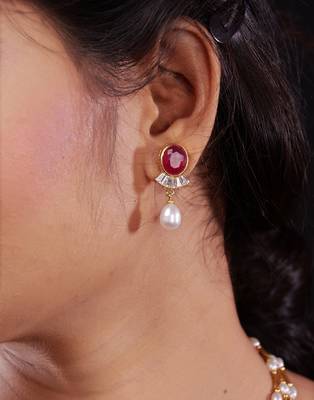 Natural Fresh Water Pearl Set From Hyderabad of Authenticity 2