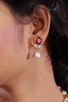 Natural Fresh Water Pearl Set From Hyderabad of Authenticity