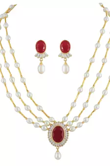 Natural Fresh Water Pearl Set From Hyderabad of Authenticity