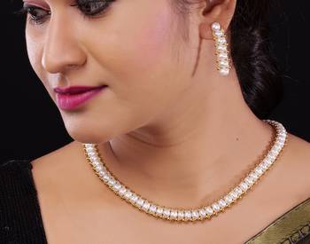 Natural Fresh Water Pearl Set From Hyderabad of Authenticity 1