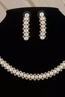 Natural Fresh Water Pearl Set From Hyderabad of Authenticity