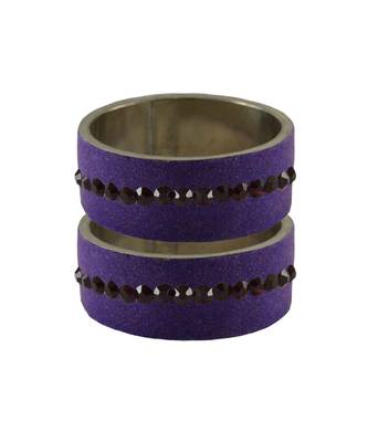 Jamani Stone Stud Brass Bangle 1