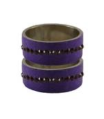 Jamani Stone Stud Brass Bangle