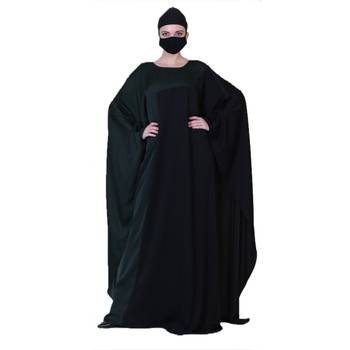 Dual Tone Kaftan In kashibo Fabric With A Complementary Hijab. 4