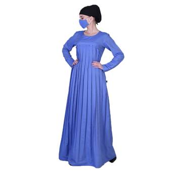 Cotton Dress With Pleats. 3