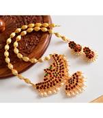 Maroon gold_plated Copper Alloy  Haar WITH earrings