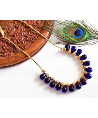 Blue gold_plated Copper Alloy  Necklace 1
