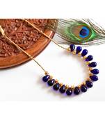 Blue gold_plated Copper Alloy  Necklace