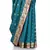 Blue woven art silk saree with blouse