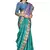 Green woven art silk saree with blouse