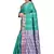 Green woven art silk saree with blouse