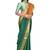 Green woven art silk saree with blouse