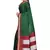 Dark green woven art silk saree with blouse