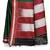 Dark green woven art silk saree with blouse