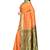 Orange woven art silk saree with blouse