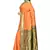 Orange woven art silk saree with blouse