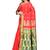 Red woven art silk saree with blouse