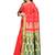 Red woven art silk saree with blouse