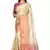 Beige woven art silk saree with blouse