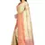 Beige woven art silk saree with blouse