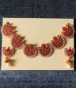 Gold Plated  colourful stoneTraditional Choker Necklace Set For Women