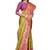 Olive woven art silk saree with blouse