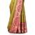 Olive woven art silk saree with blouse