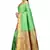 Green woven art silk saree with blouse