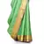 Green woven art silk saree with blouse