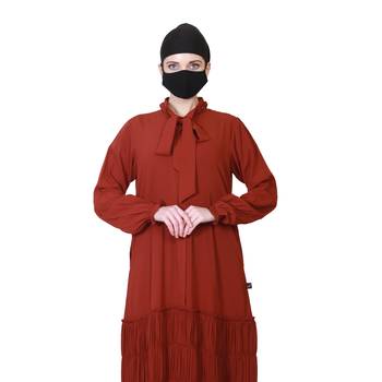 Beautiful Dress With Elasticated Bottom And Neck-Ribbon 2