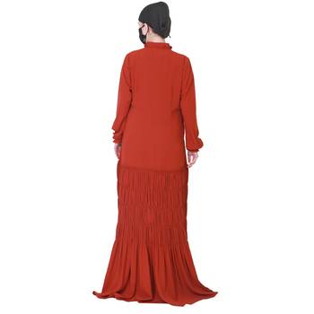 Beautiful Dress With Elasticated Bottom And Neck-Ribbon 5