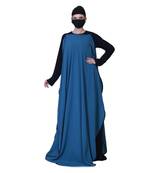 Three Pieces Set Of Inner Abaya, A Sleeveless Cape and Hijab