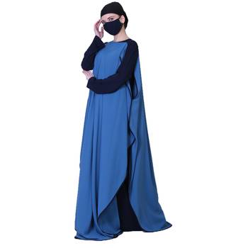 Three Pieces Set Of Inner Abaya, A Sleeveless Cape and Hijab 4
