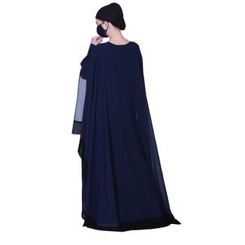 Latest Design Of Dual Color Dress With A Matching Hijab 5