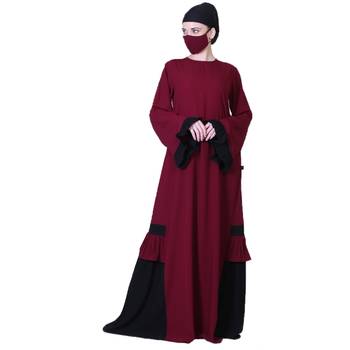 Latest Design Of Dual Color Abaya With A Matching Hijab 2