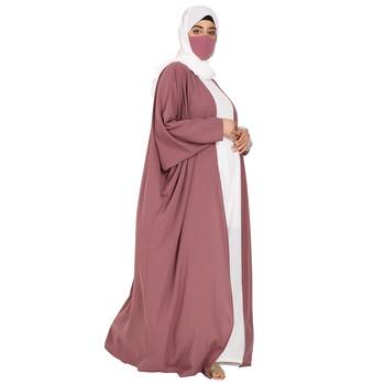 Two Pieces Set Of Inner Abaya & Open Kaftan 5