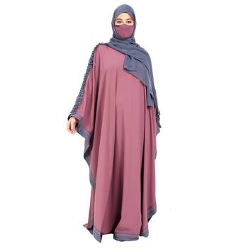 Multicolor Kashibo Solid Casual Kaftan Abaya  3