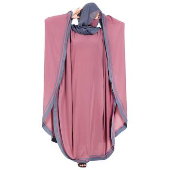Multicolor Kashibo Solid Casual Kaftan Abaya  7