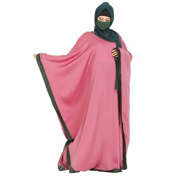 Nida Kaftan Abaya With Contrast Border 5